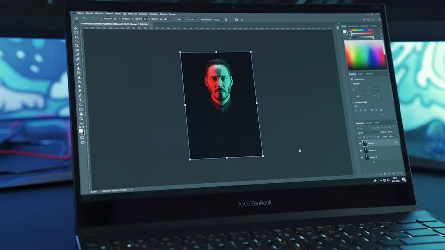 AI photo editing tools display