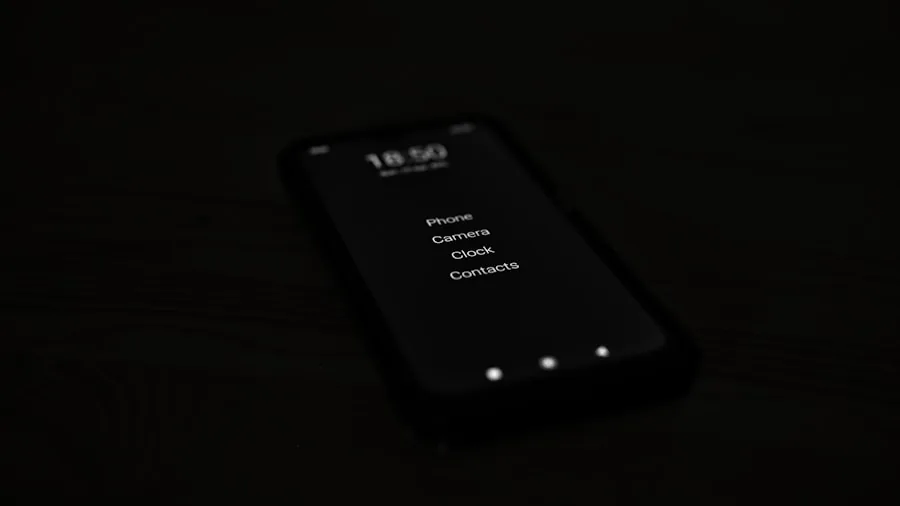 Android phone mobile interface menu