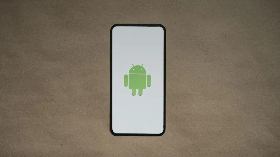 Android phone settings menu display