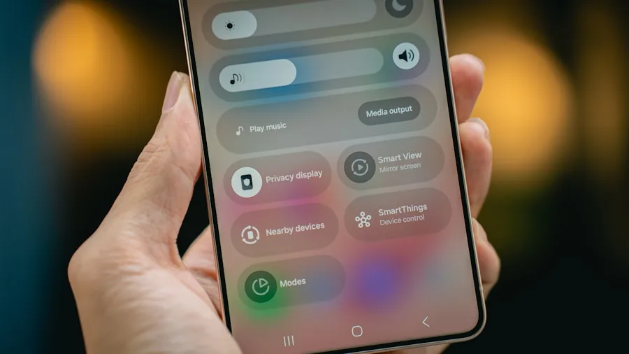 Android phone settings menu