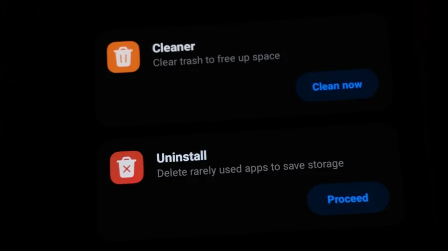 Android system interface privacy