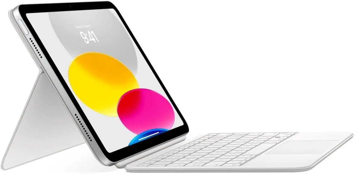 Apple Magic Keyboard Folio for iPad (10th Generation) (QWERTY US English) White (Renewed)