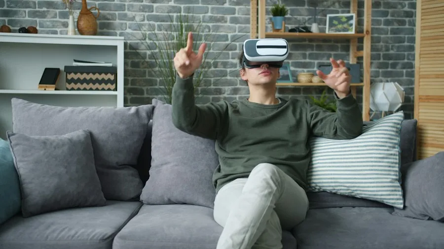 AR glasses virtual display setup