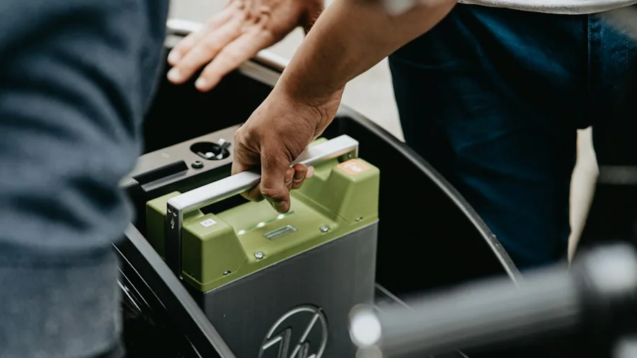 battery compartment smart lock interior