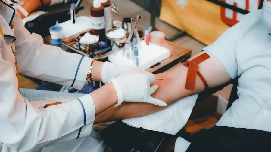 blood draw appointment medical setting