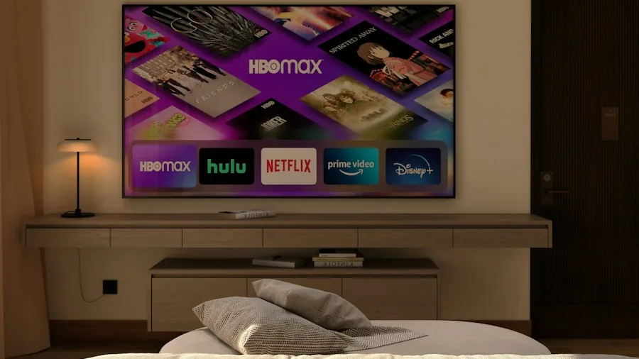 compact bedroom television streaming display