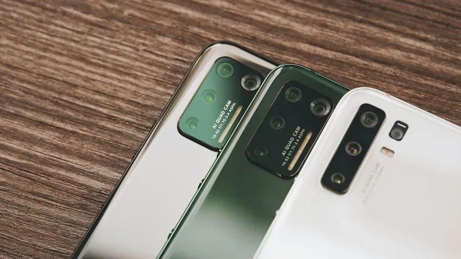 comparing mobile phone models side by side