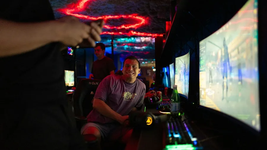 competitive gaming arena lights