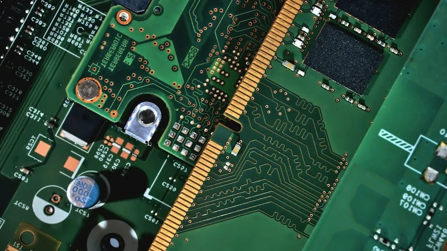computer memory components circuit board
