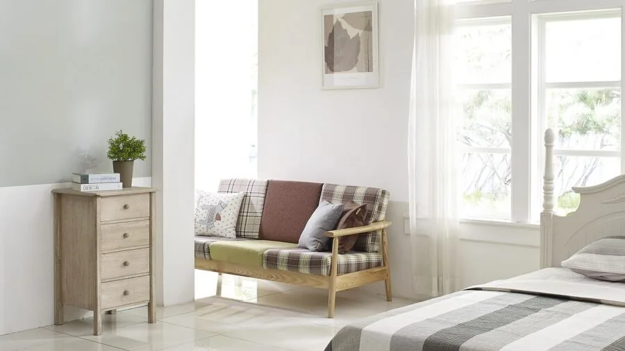Contemporary home interior with smart speakers and streaming devices creating connected audio experience