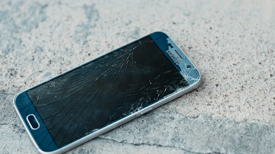 cracked phone screen damage