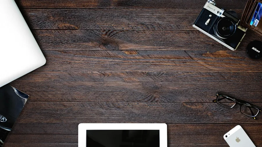 creative professional workspace tablet