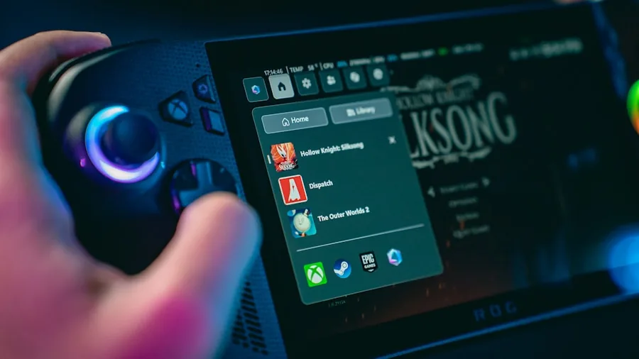 customizable gaming dashboard menu