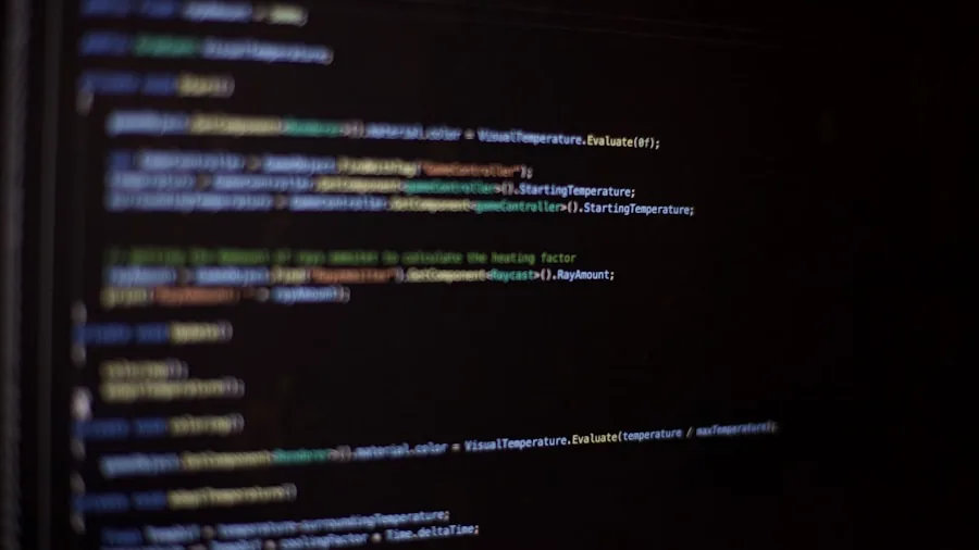 developer coding on computer screen
