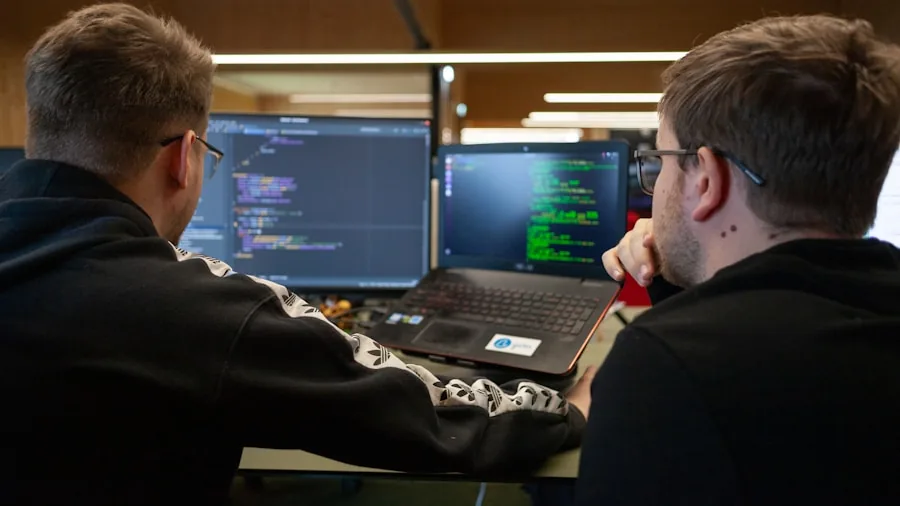 developer coding with AI assistant
