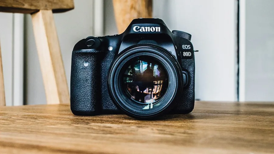 DSLR camera with interchangeable lens