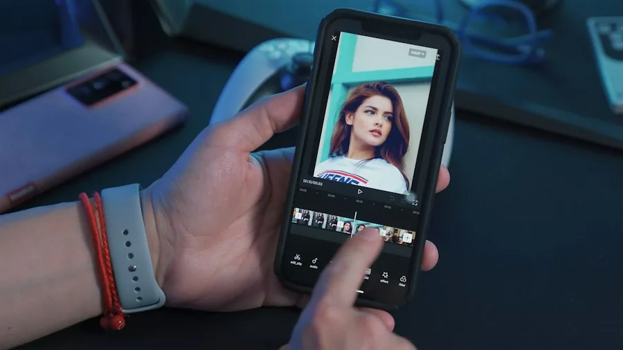 editing video on mobile device