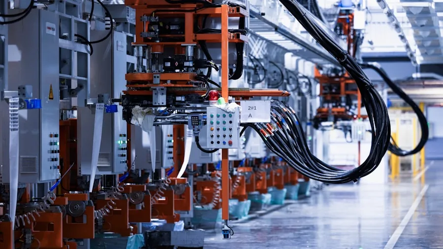 electronics factory production line