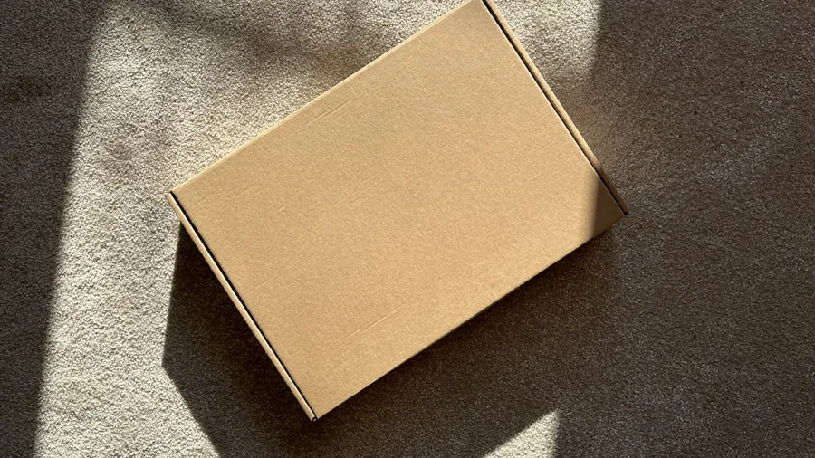empty cardboard box delivery unboxing