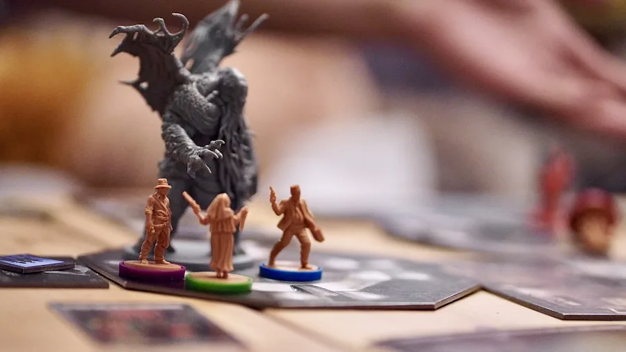 epic battle against fantasy monsters