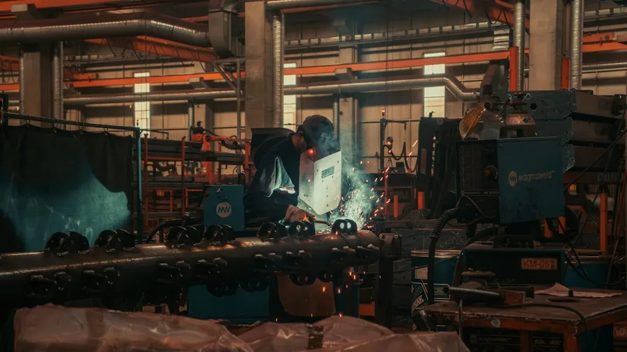 factory industrial workers machinery