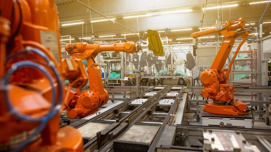 factory production equipment assembly