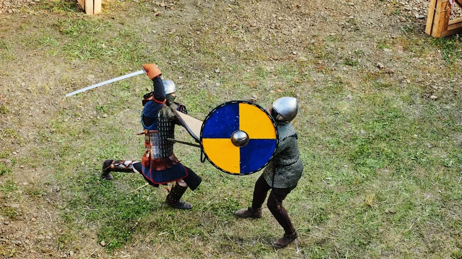 fantasy melee warrior fighting
