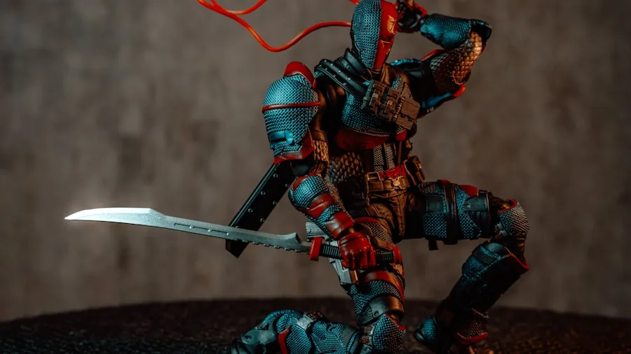 fantasy warrior with dual weapons