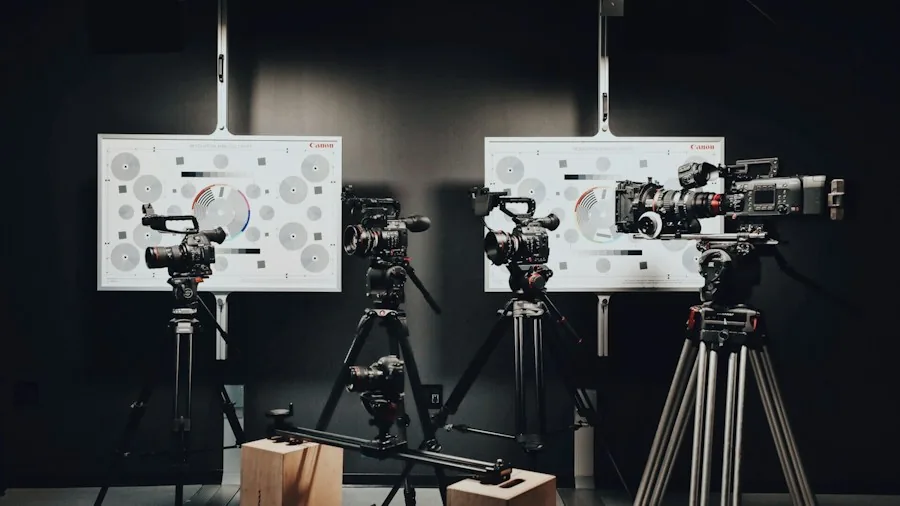 filmmaker recording device setup