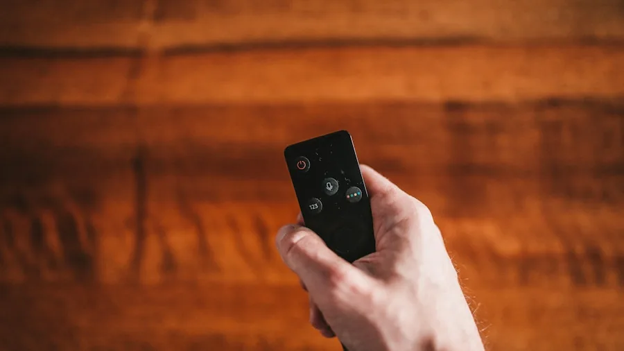 frustrated person with remote control
