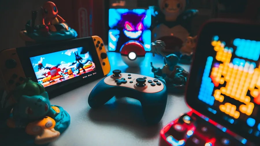 gamer buying video game console