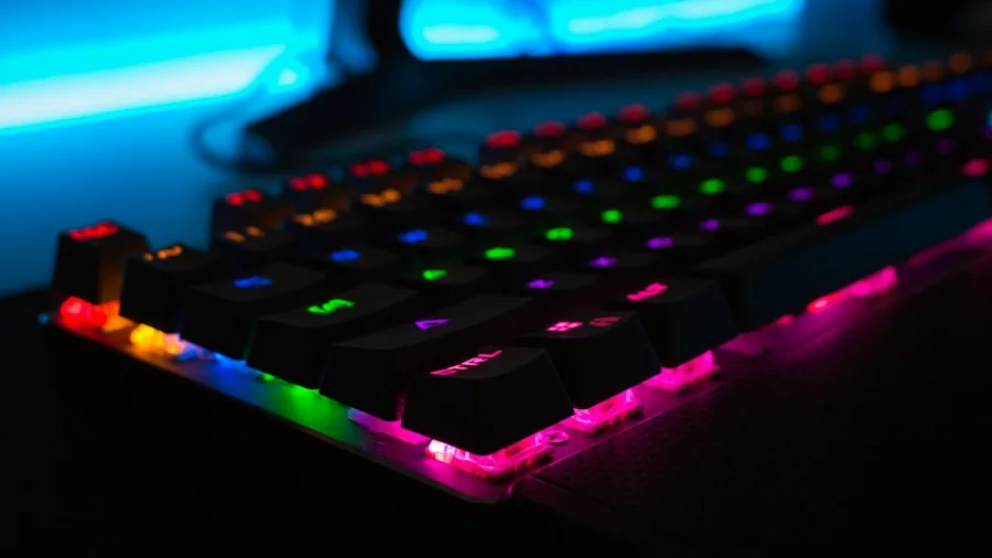 gaming PC keyboard mouse setup