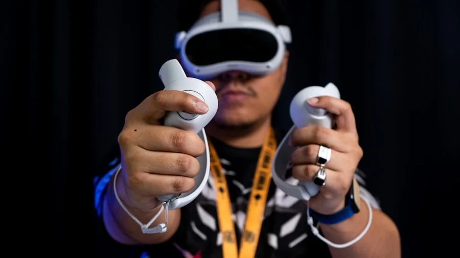 hands adjusting VR headset comfort fit
