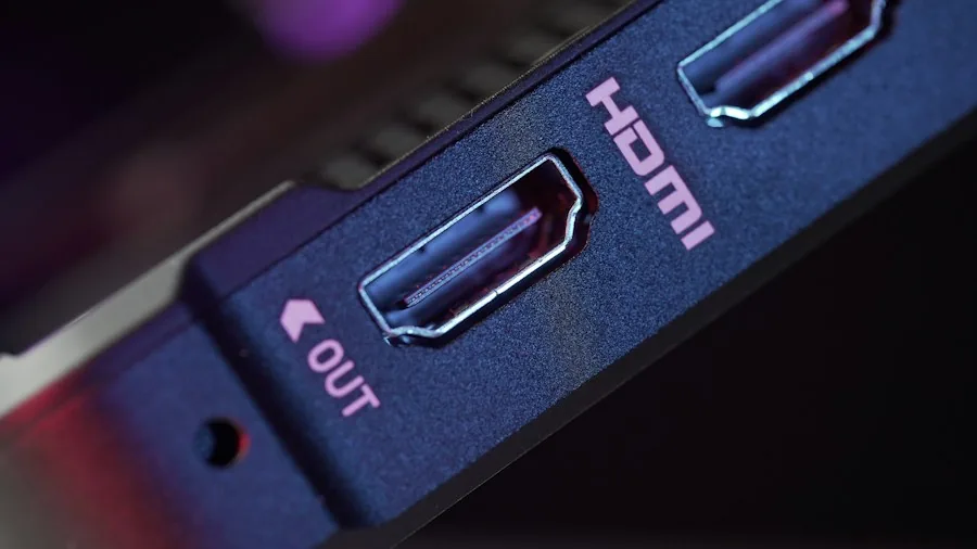 HDMI cable connections monitor