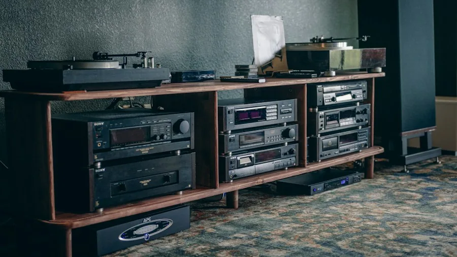 hi-fi audio equipment stack component system