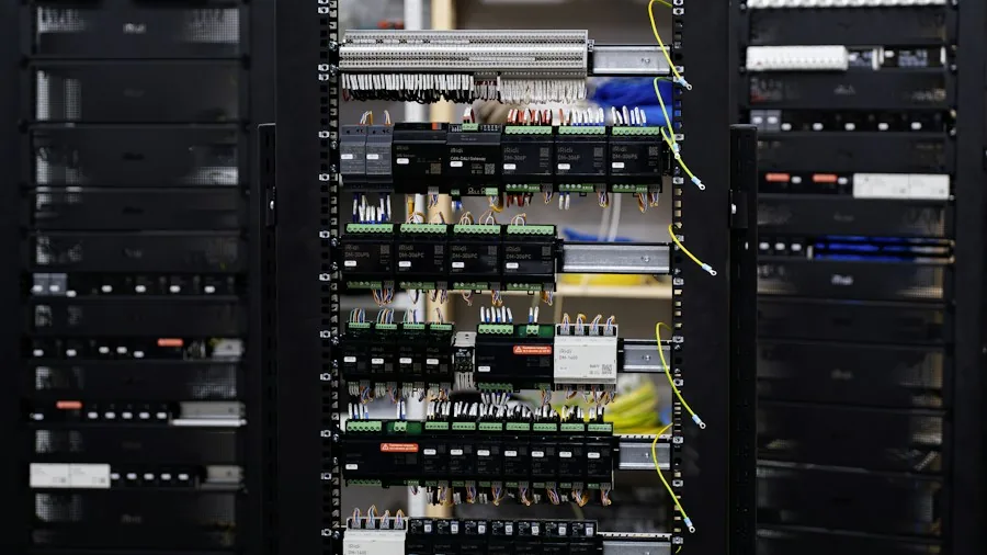 home automation control panel mounted