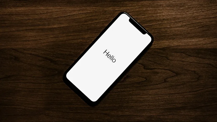 iPhone home screen with notification badge