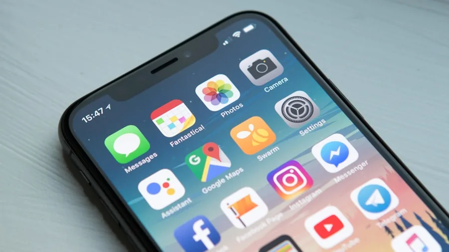 iPhone screen showing website without ads