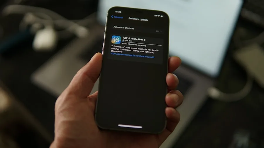 iPhone software update settings installation