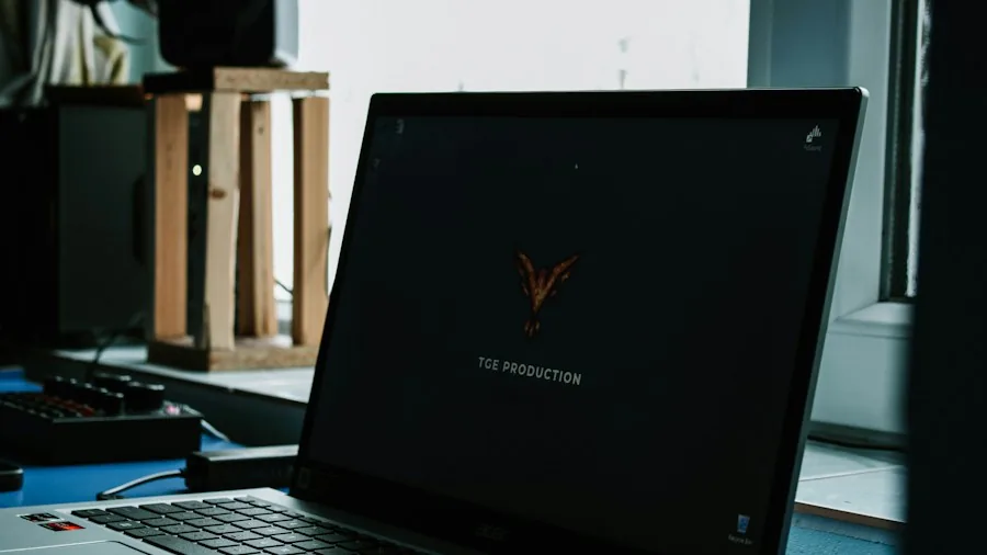 laptop screen Windows update installation