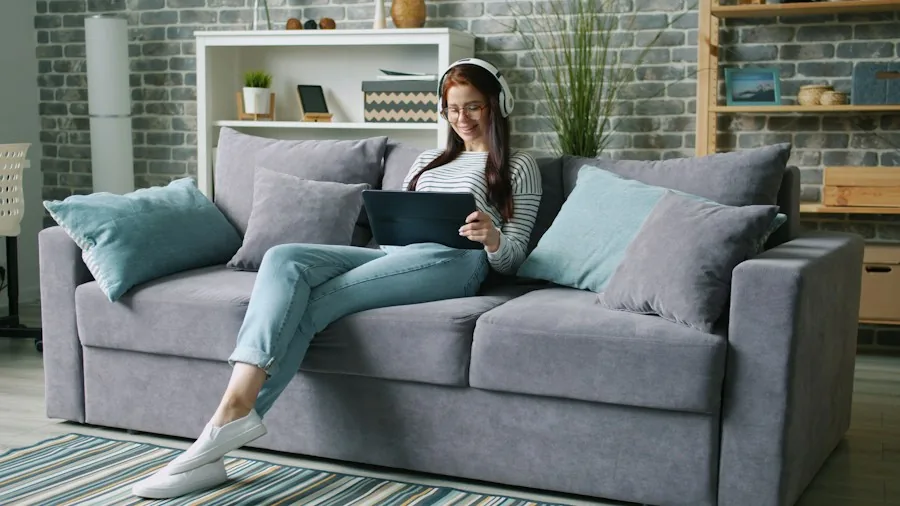 living room couch cushions searching device