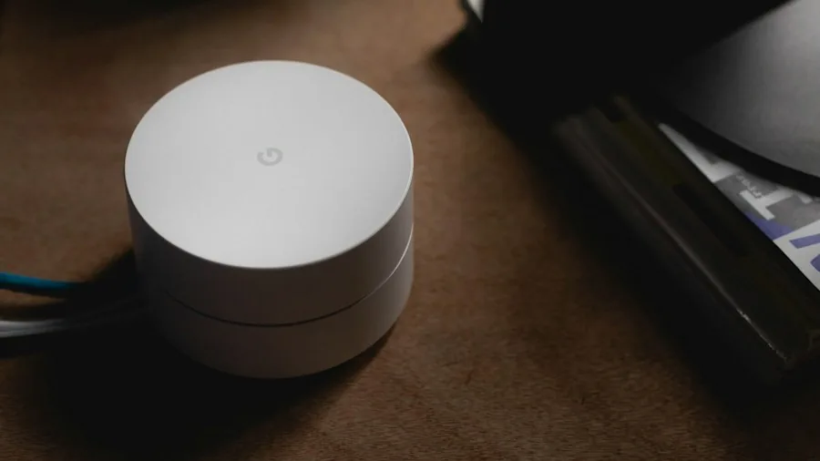 minimalist white router design