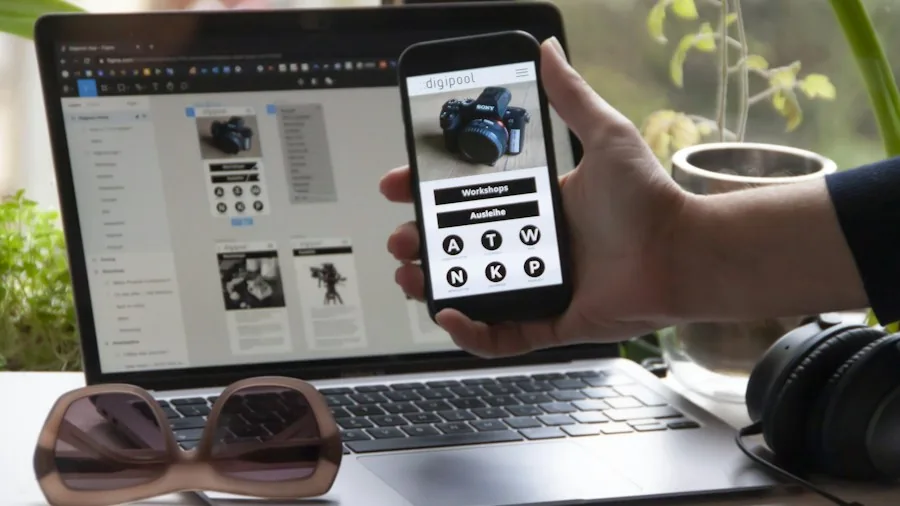 mobile development tools interface