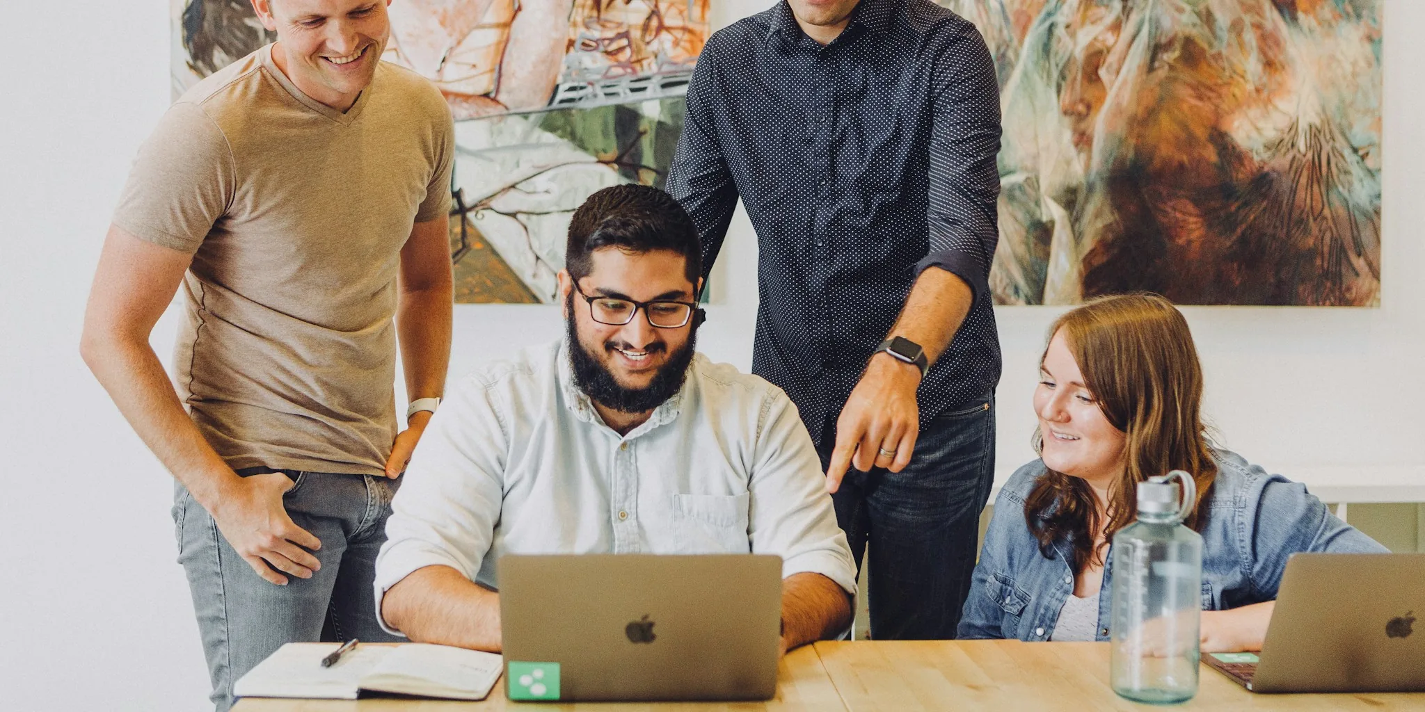 modern tech office design team collaboration