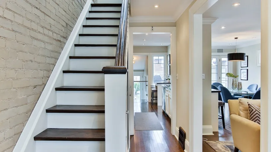 multi story home with stairs
