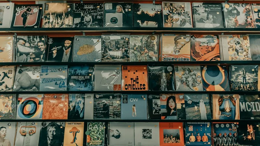 music streaming album artwork display