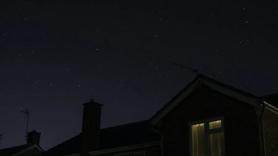 nighttime home exterior security