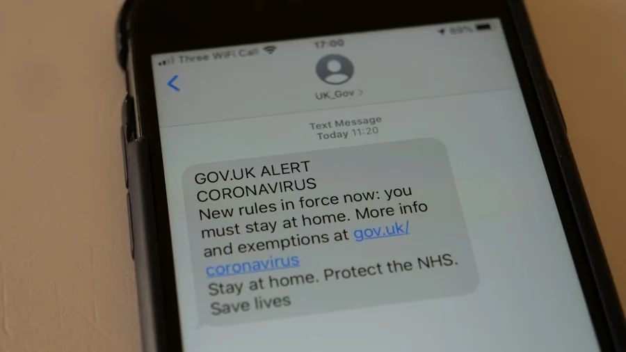 notification alert mobile device screen