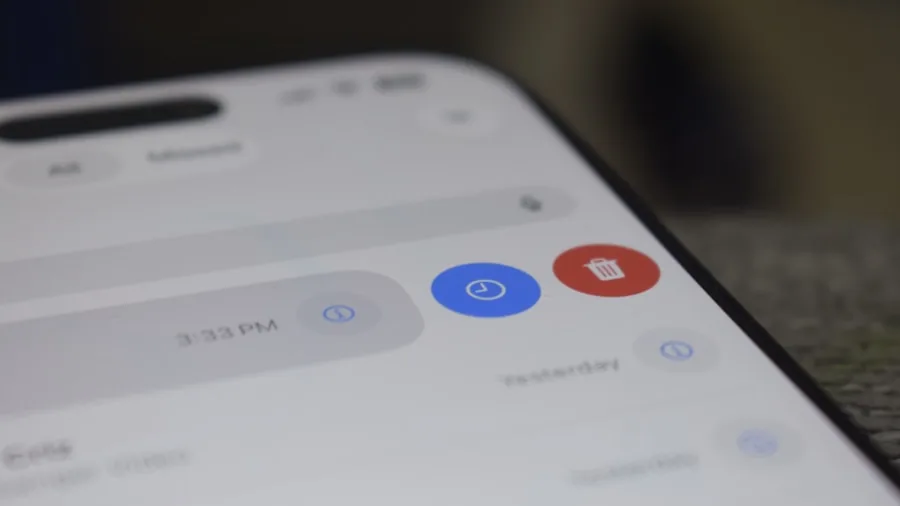 notification and battery settings menu