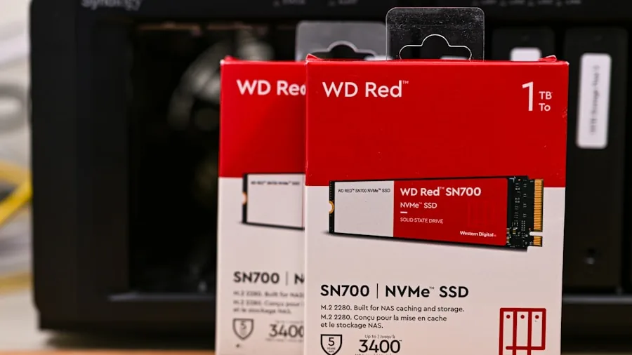 NVMe M.2 SSD inside computer motherboard